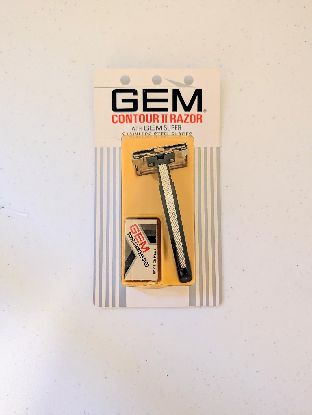 GEM Contour II Safety Razor NEW