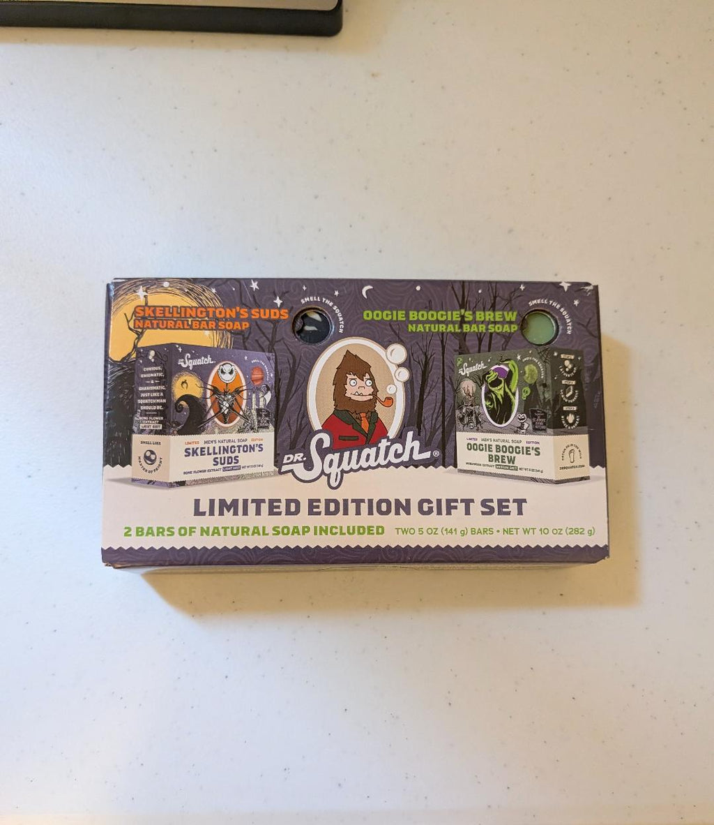 Dr. Squatch Limited Edition Nightmare Before Christmas Soap Set