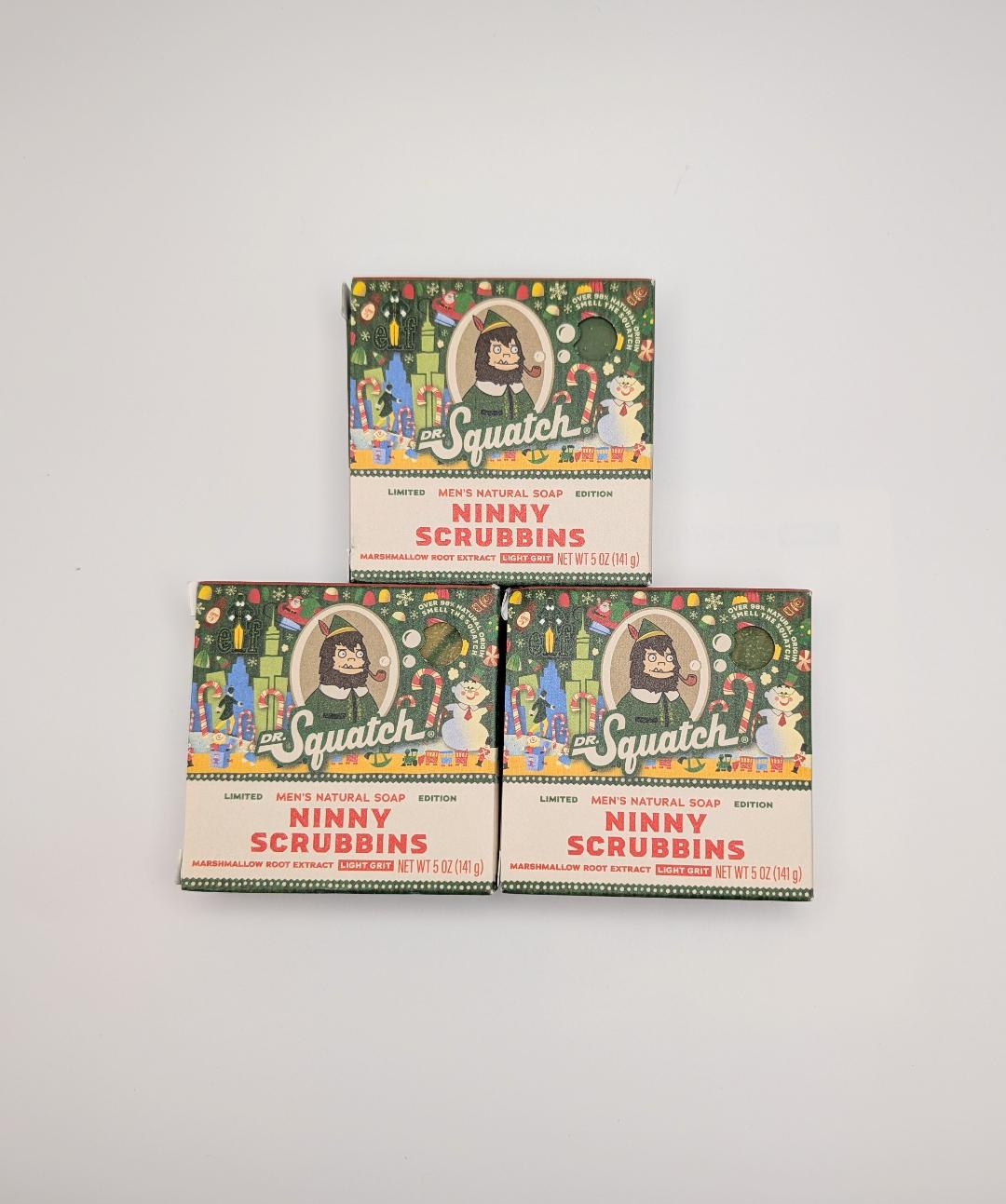 Dr. Squatch Ninny Scrubbins Soap 3-Pack