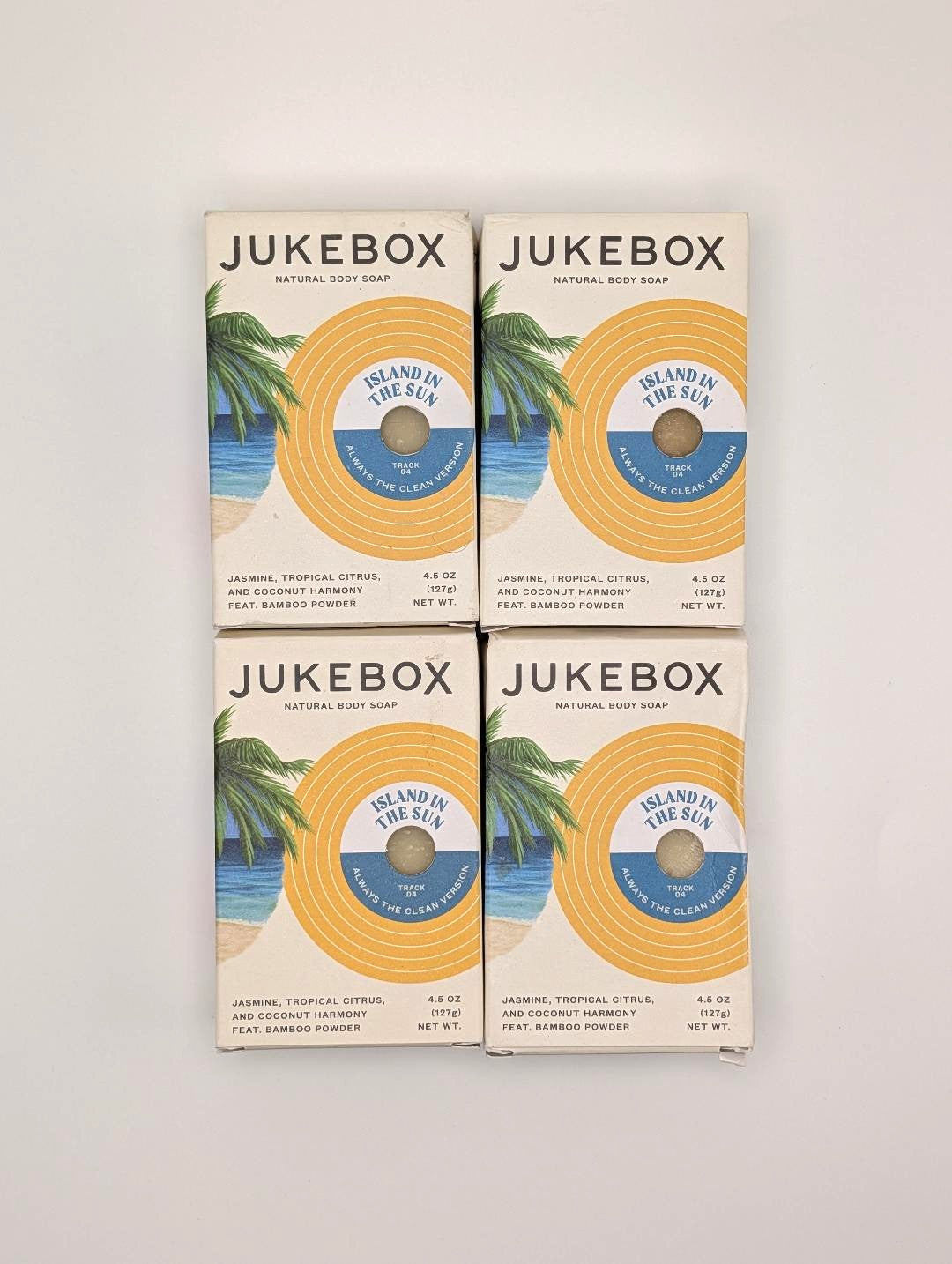 Jukebox Island in the Sun Soap 4-Pack