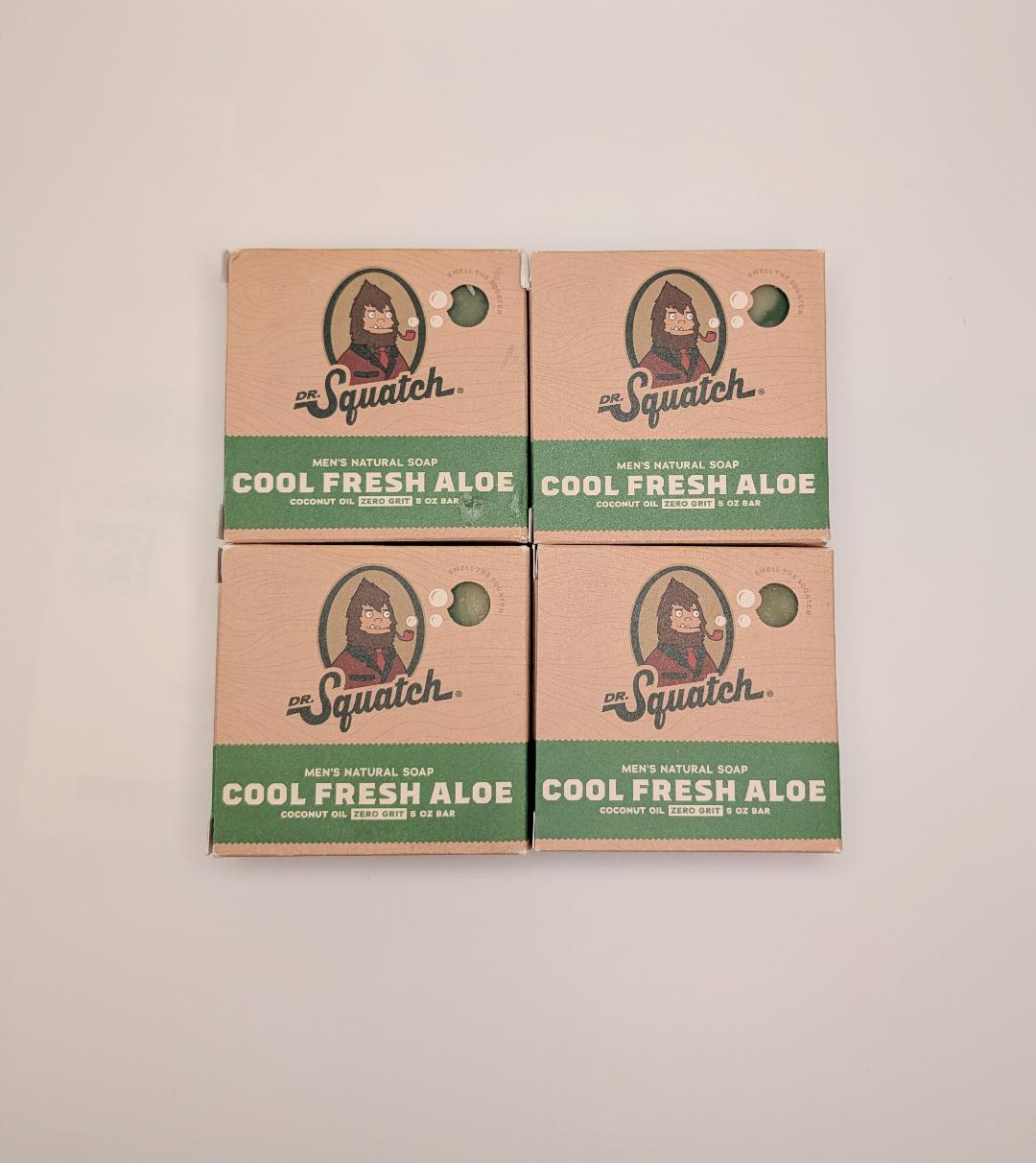 Dr. Squatch Cool Fresh Aloe Soap 4-Pack