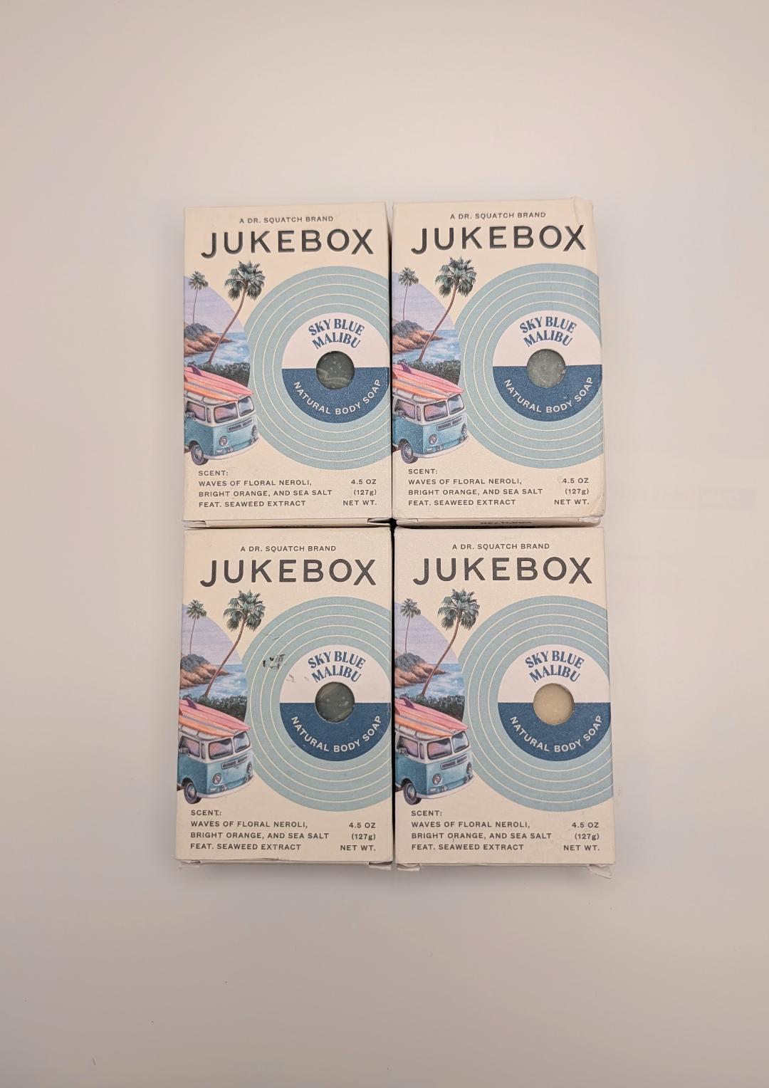 Jukebox Sky Blue Malibu Soap 4-Pack