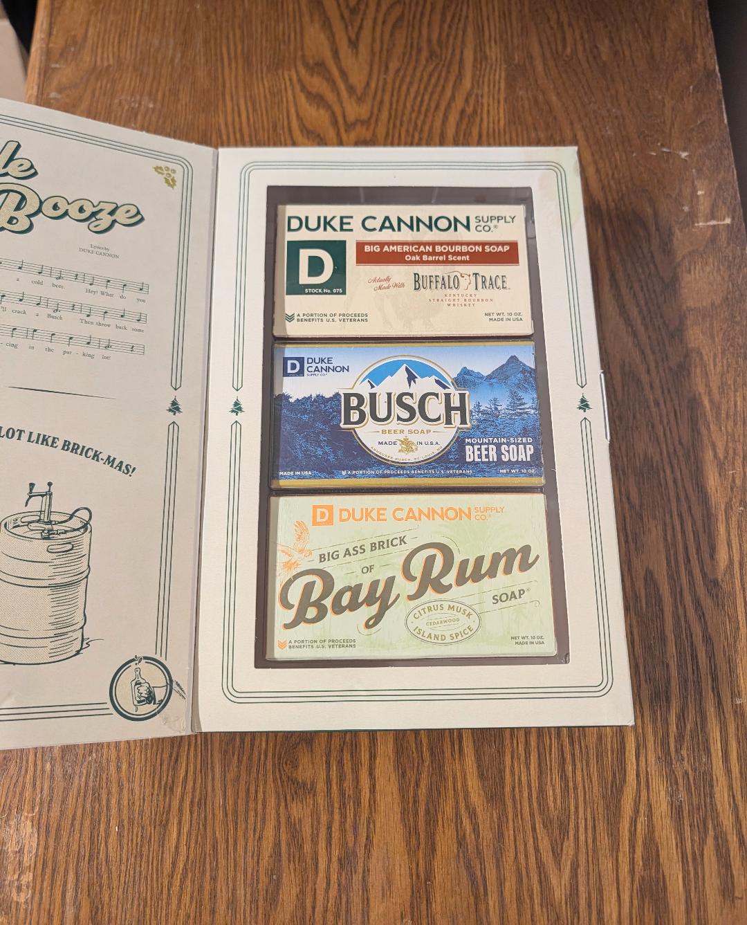 Duke Cannon Jingle Booze Holiday Soap Set