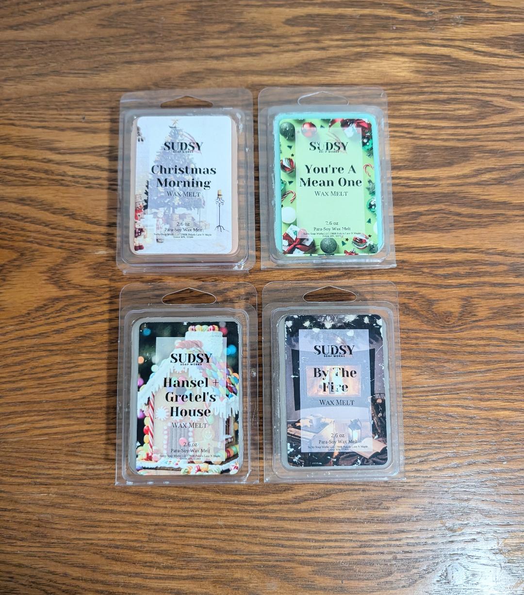 Sudsy Soap Works Holiday Wax Melt Bundle 4-Pack