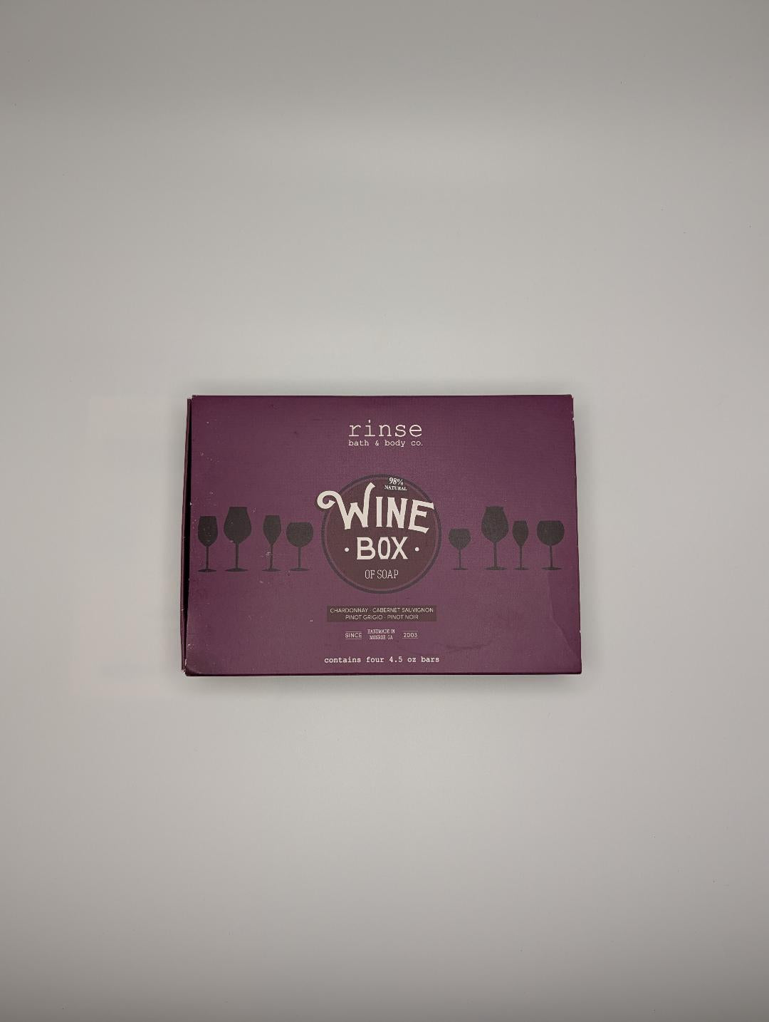 Rinse Bath & Body Wine Box of Soap 4-Pack