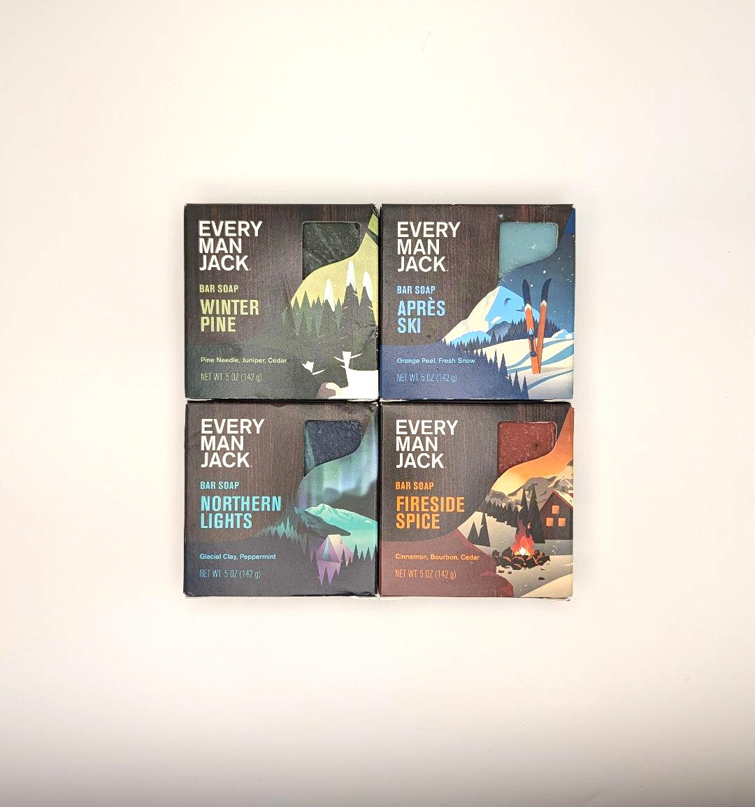 Every Man Jack Winter Soap Collection 4-Pack