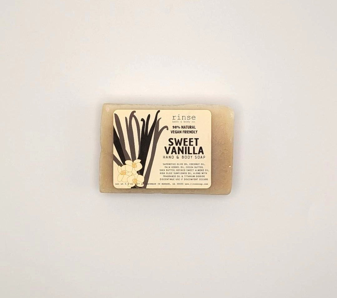 Rinse Bath & Body Sweet Vanilla Soap