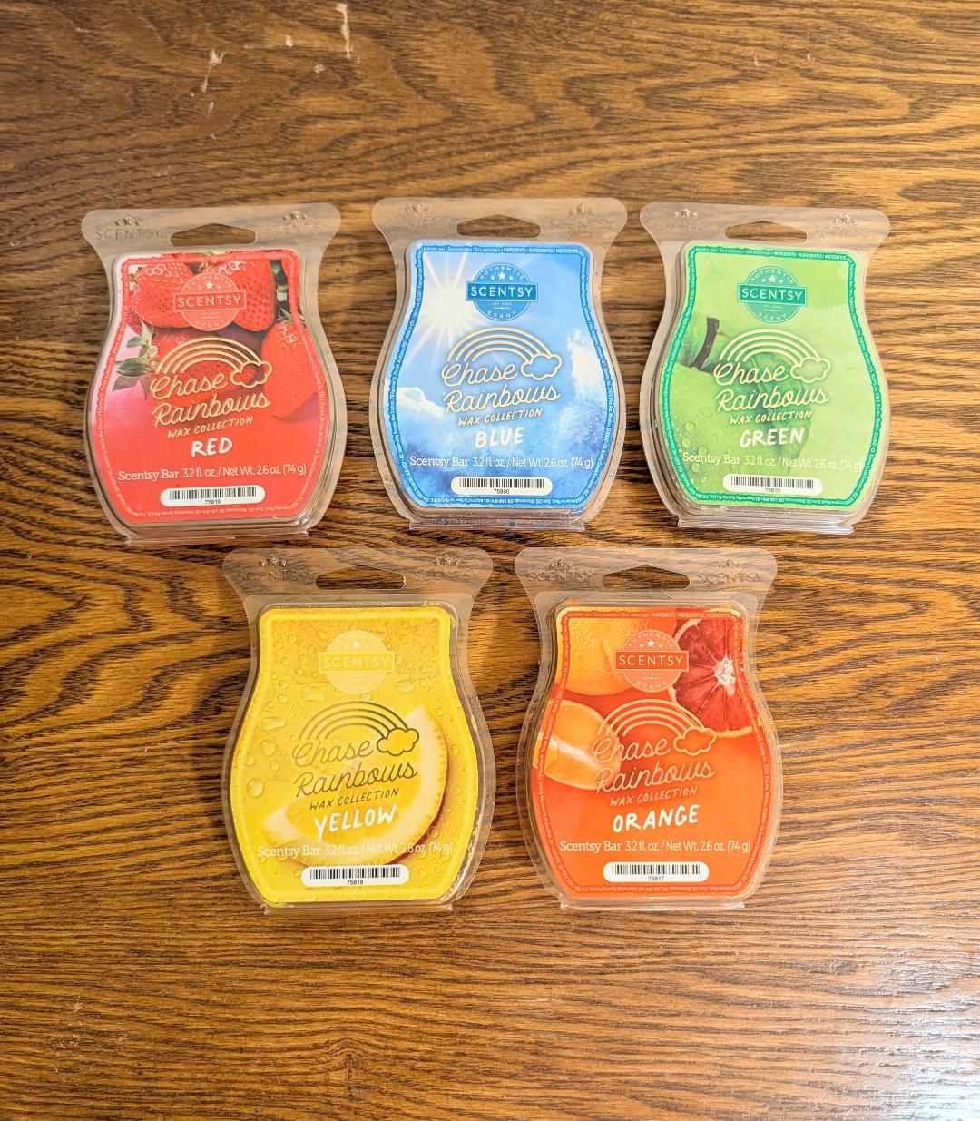 Scentsy Chase Rainbows Wax Collection 5-Pack