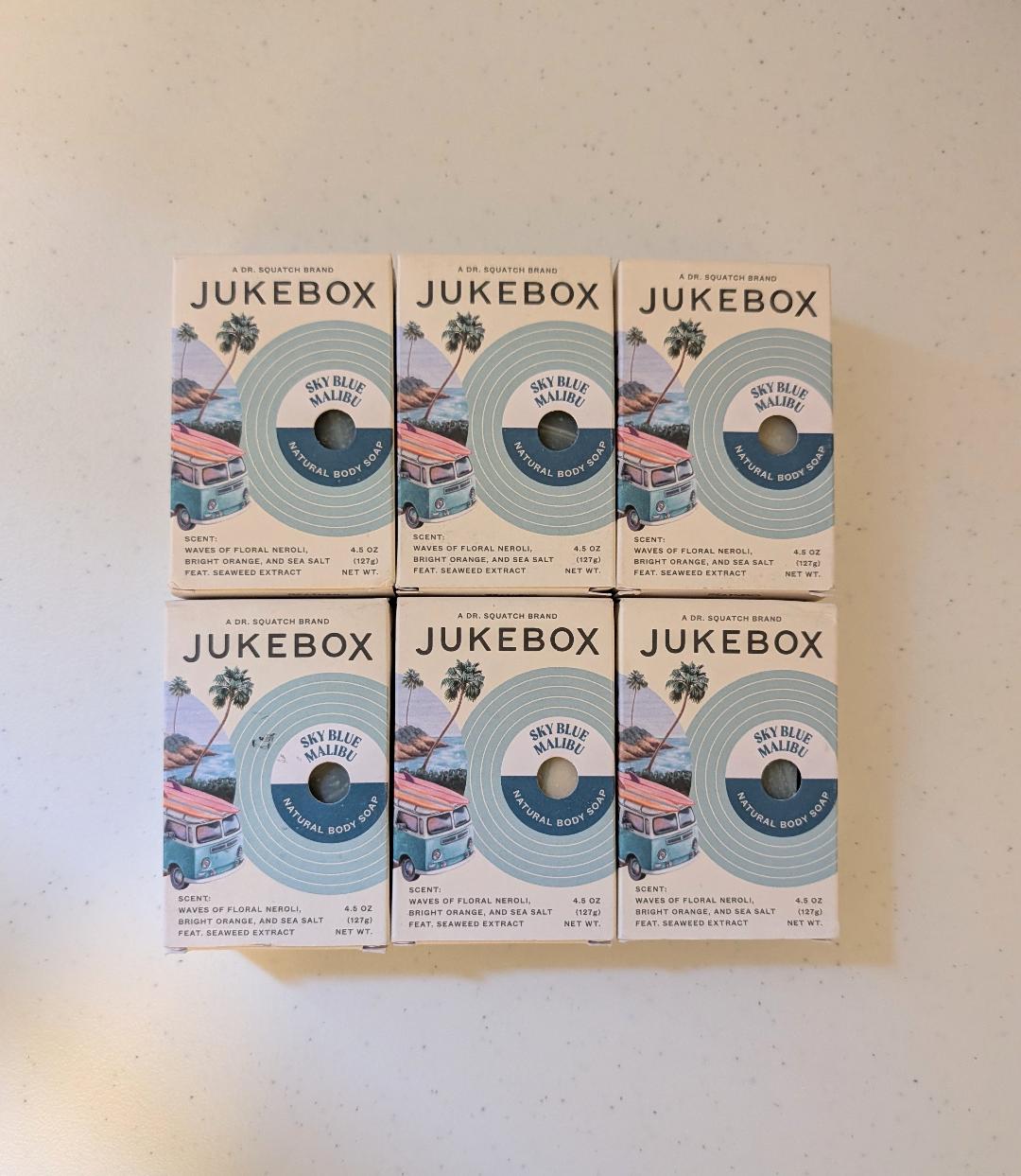 Jukebox Sky Blue Malibu Soap 6-Pack